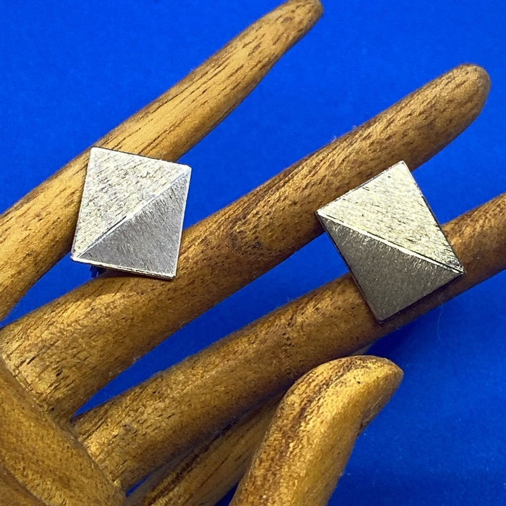 Sterling Silver Men’s Cuff Links Brushed Design